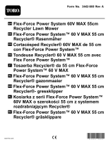 Toro Flex-Force Power System 60V MAX 55cm Recycler Lawn Mower Instrukcja obsługi