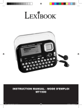 Lexibook MT1500 Instrukcja obsługi