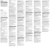 Sony MRW-F3 Instrukcja obsługi