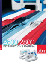 ELNA 2600 Series 2800 Series Instrukcja obsługi
