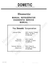 Dometic MANUAL REFRIGERATOR Instrukcja obsługi