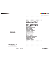 Casio HR-200TEC Instrukcja obsługi