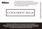 Nikon COOLSHOT 40i GII Instrukcja obsługi