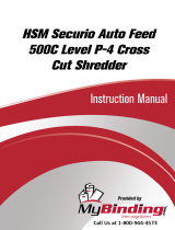 MyBinding HSM Securio Auto Feed 500C Cross Cut Shredder Instrukcja obsługi