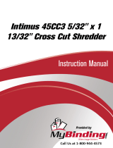 MyBinding Intimus 45CC3 5/32" x 1 13/32" Cross Cut Shredder Instrukcja obsługi