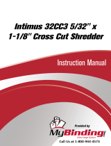 MyBinding Intimus 32CC3 5/32" x 1-1/8" Cross Cut Shredder Instrukcja obsługi