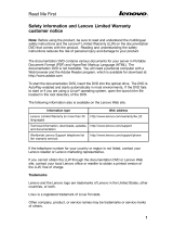 Lenovo ThinkServer RD530 Safety Information Manual