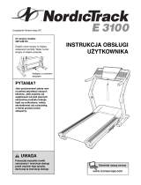 NordicTrack E 3100 Treadmill Instrukcja obsługi