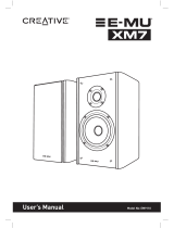 Creative E-MU XM7 Instrukcja obsługi