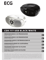 ECG CDR 777 USB BLACK/WHITE Instrukcja obsługi