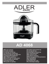 Adler AD 4068 Instrukcja obsługi