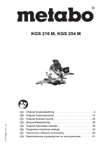 Metabo KGS 216 Instrukcja obsługi