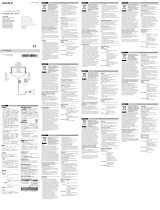 Sony MUC-M12SM1 Instrukcja obsługi