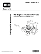 Toro GreensPro 1260 Greens Roller Instrukcja obsługi