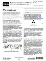 Toro TurfMaster 76cm Commercial Walk Behind Mower 22207 Instrukcja obsługi