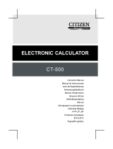 Citizen CT-500J Instrukcja obsługi