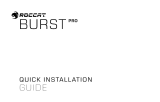 ROCCAT Burst Pro Skrócona instrukcja instalacji