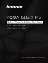 Lenovo YOGA Tablet 2 Pro-1380F Safety, Warranty & Quick Start Manual