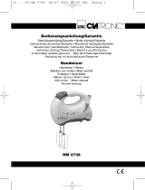 Clatronic HM 2738 Instrukcja obsługi