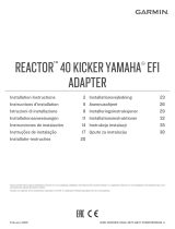 Garmin Piloto automatico kicker Reactor 40 Instrukcja instalacji
