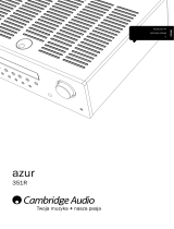 Cambridge Audio Azur 351R Instrukcja obsługi