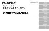 Fujifilm GF80mmF1.7 R WR Instrukcja obsługi