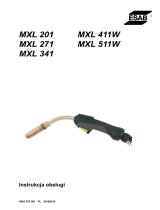 ESAB MXL 201 MXL 271 MXL 341 MXL 411W MXL 511W Instrukcja obsługi