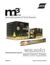 ESAB M3® Plasma PT-36 G2 Plasma System Cutting Data Instrukcja obsługi