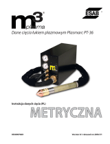 ESAB M3® Plasma Plasmarc PT-36 Plasma Arc Cutting Data Instrukcja obsługi