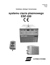 ESAB ESP-200 Plasmarc Cutting System Instrukcja obsługi