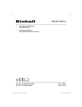 EINHELL GE-CM 18/33 Li (1x4,0Ah) Instrukcja obsługi