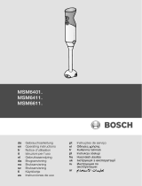 Bosch MS64110 Instrukcja obsługi