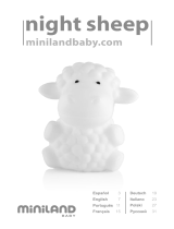 Miniland night sheep Instrukcja obsługi