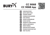 BURY CC 9068 Instrukcja obsługi