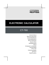 Citizen CT-780 Instrukcja obsługi