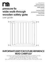 mothercare Pressure Fix Wide Walk Through Wooden Safety Gate instrukcja