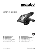 Metabo WEPBA 17-125 HD IK Instrukcja obsługi
