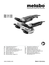 Metabo RS 14-125 Instrukcja obsługi