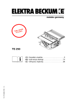 Metabo TS 250 Instrukcja obsługi