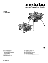 Metabo TS 216 Floor Instrukcja obsługi