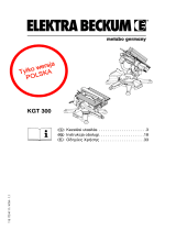 Metabo KGT 300 Instrukcja obsługi