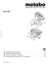 Metabo KGT 300 Instrukcja obsługi