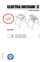 Metabo KGT 501 Instrukcja obsługi