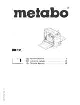 Metabo DH 330 Instrukcja obsługi