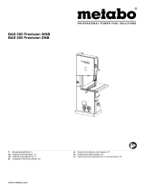 Metabo BAS 505 Precision WNB Instrukcja obsługi