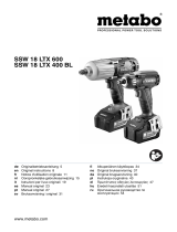 Metabo SSW 18 LTX 400 BL Instrukcja obsługi