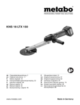 Metabo KNS 18 LTX 150 Instrukcja obsługi