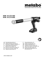 Metabo KPA 18 LTX 600 Instrukcja obsługi