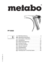 Metabo FP 8500 Instrukcja obsługi