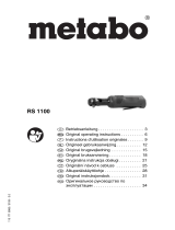 Metabo RS 1100 Instrukcja obsługi